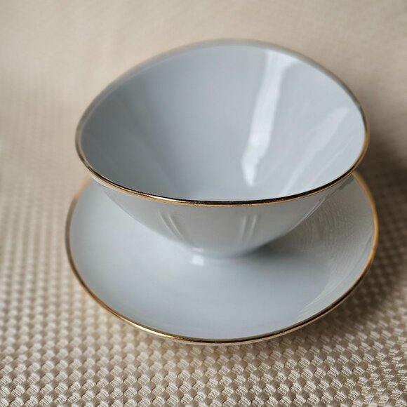 Vintage Winterling Bavaria Porcelain‎ Sauce Boat with attached Underplate - Picture 11 of 13